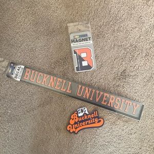 Unopened and brand new! Bucknell bookstore car magnet, decal and sticker.